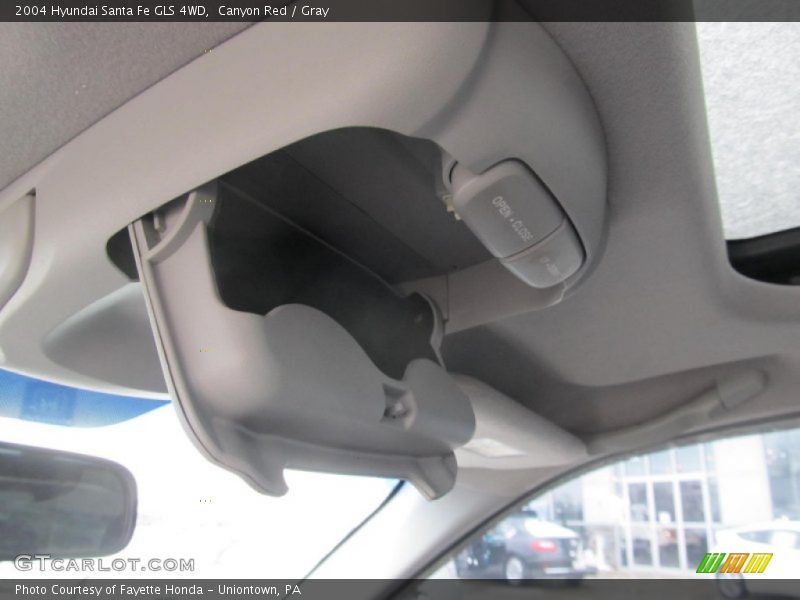 Canyon Red / Gray 2004 Hyundai Santa Fe GLS 4WD