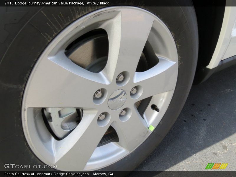White / Black 2013 Dodge Journey American Value Package