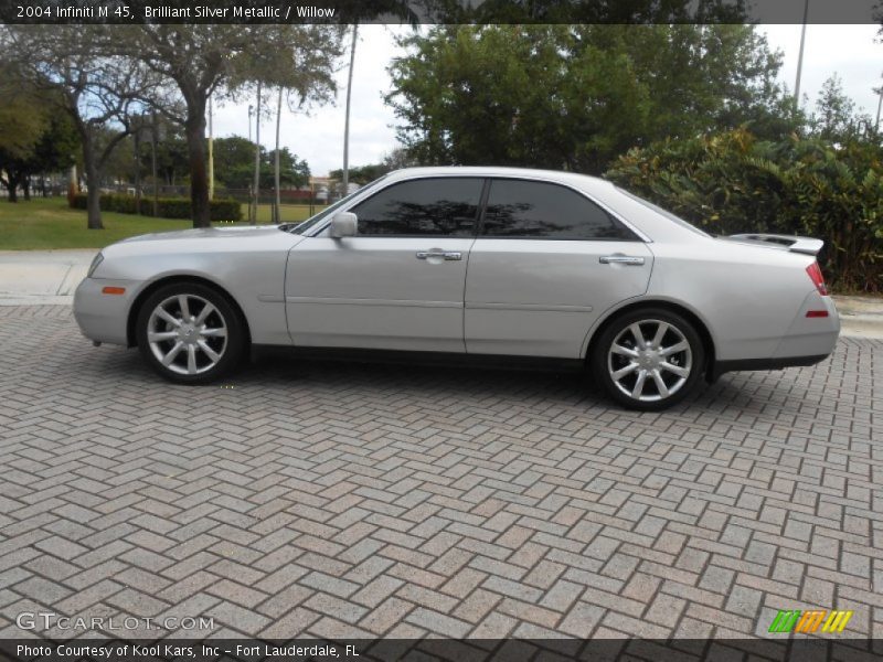 Brilliant Silver Metallic / Willow 2004 Infiniti M 45
