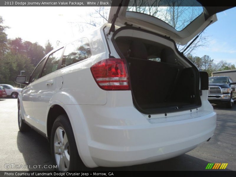 White / Black 2013 Dodge Journey American Value Package