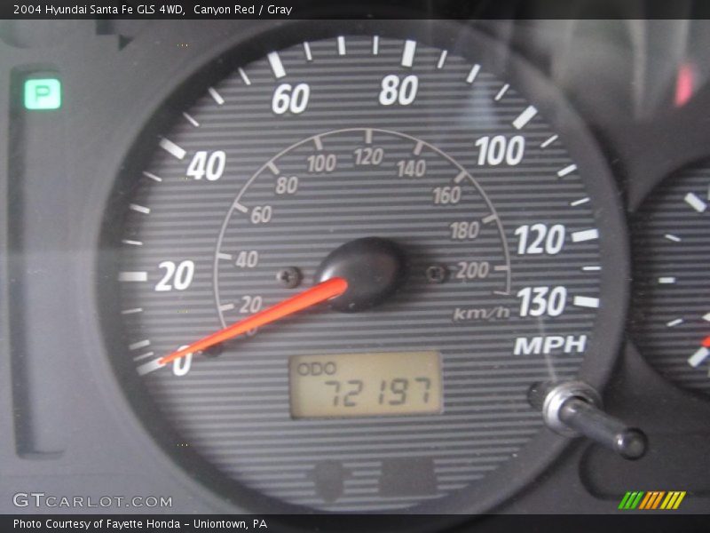 Canyon Red / Gray 2004 Hyundai Santa Fe GLS 4WD