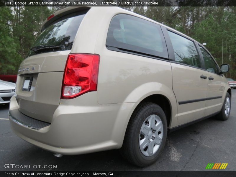Sandstone / Black/Light Graystone 2013 Dodge Grand Caravan American Value Package