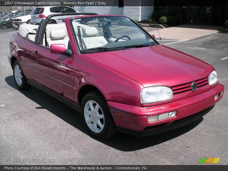 Memory Red Pearl / Grey 1997 Volkswagen Cabrio Highline