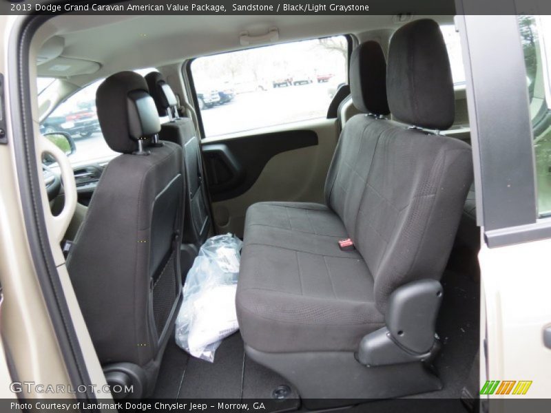 Sandstone / Black/Light Graystone 2013 Dodge Grand Caravan American Value Package