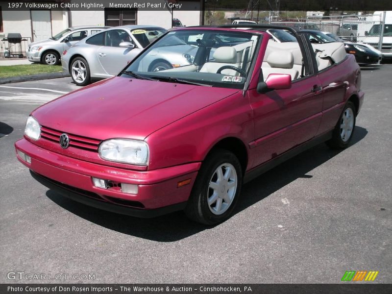 Memory Red Pearl / Grey 1997 Volkswagen Cabrio Highline