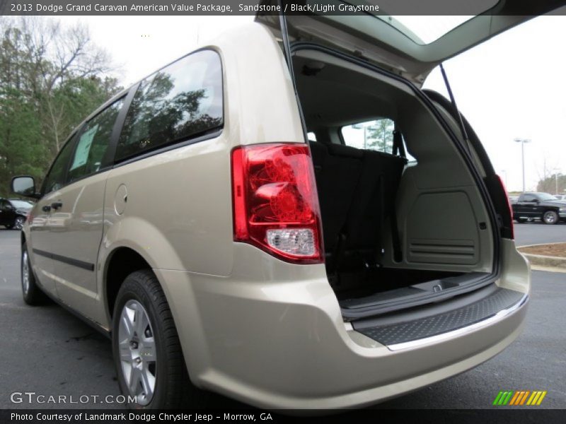 Sandstone / Black/Light Graystone 2013 Dodge Grand Caravan American Value Package