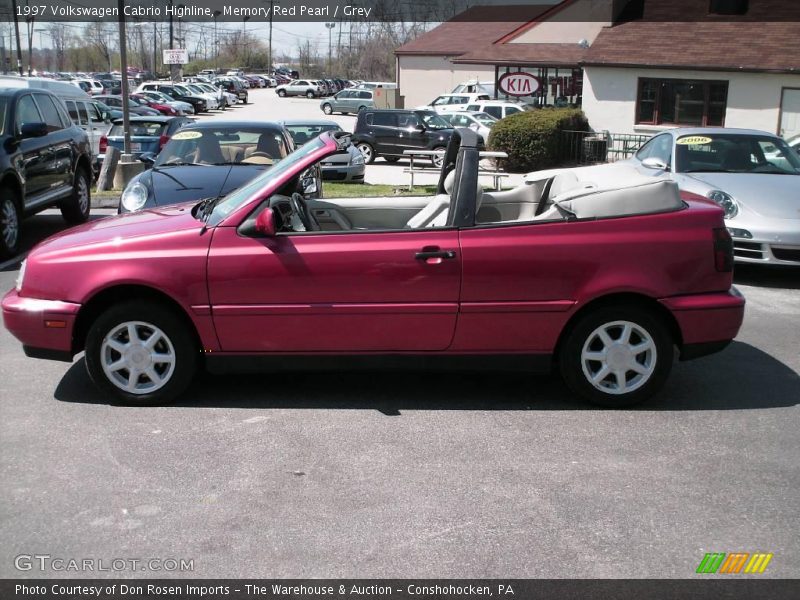 Memory Red Pearl / Grey 1997 Volkswagen Cabrio Highline