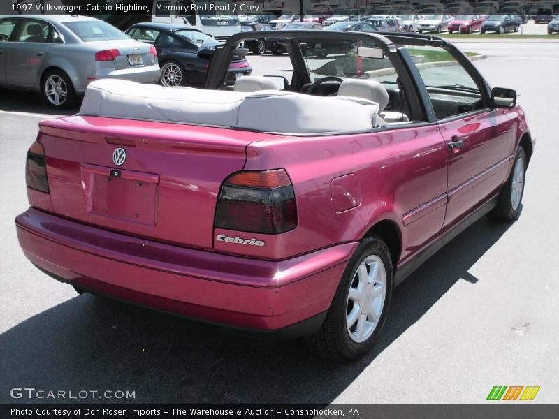 Memory Red Pearl / Grey 1997 Volkswagen Cabrio Highline