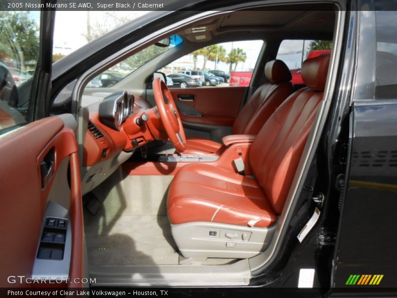  2005 Murano SE AWD Cabernet Interior