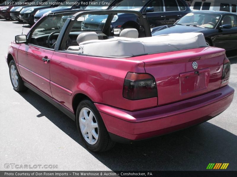 Memory Red Pearl / Grey 1997 Volkswagen Cabrio Highline