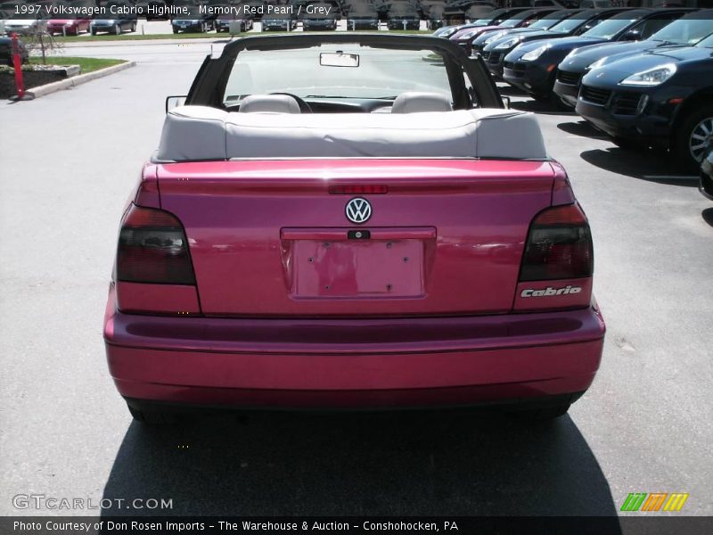 Memory Red Pearl / Grey 1997 Volkswagen Cabrio Highline