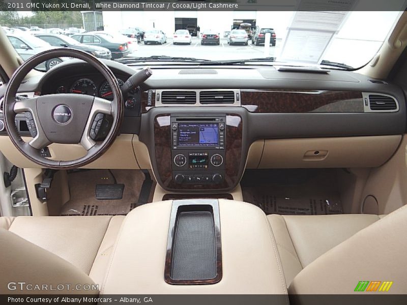 White Diamond Tintcoat / Cocoa/Light Cashmere 2011 GMC Yukon XL Denali