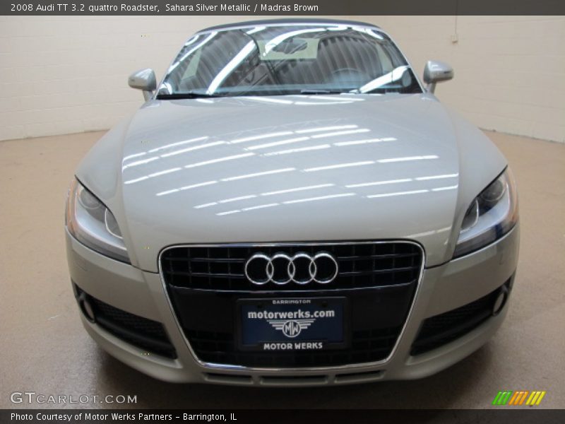 Sahara Silver Metallic / Madras Brown 2008 Audi TT 3.2 quattro Roadster