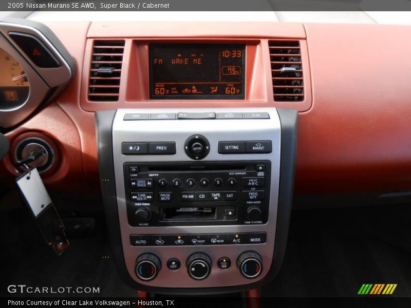 Controls of 2005 Murano SE AWD