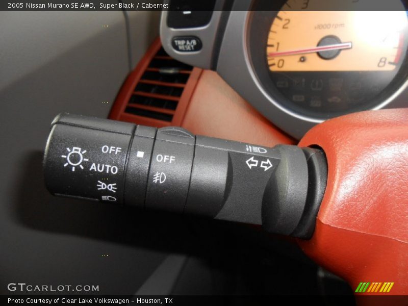 Controls of 2005 Murano SE AWD