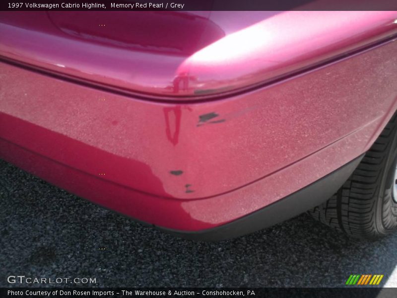 Memory Red Pearl / Grey 1997 Volkswagen Cabrio Highline