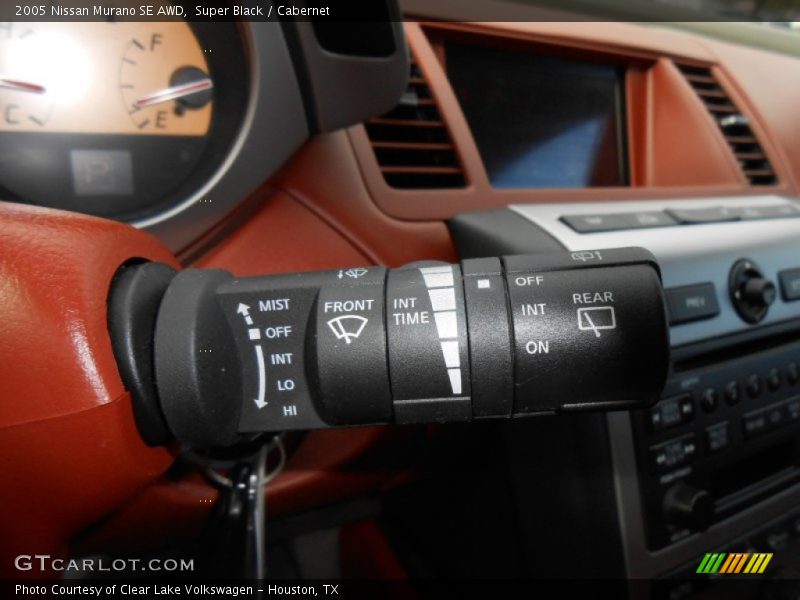 Controls of 2005 Murano SE AWD