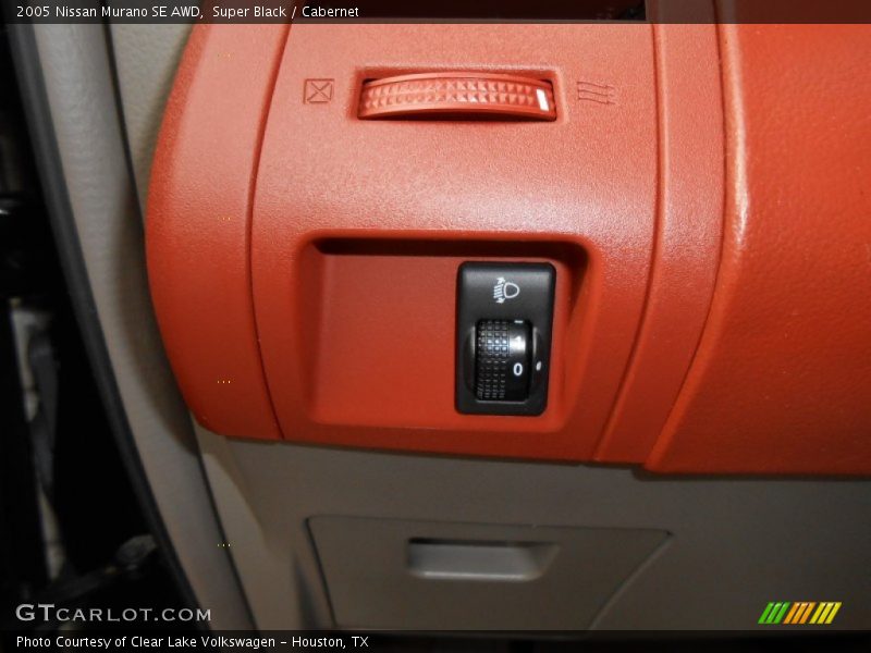Controls of 2005 Murano SE AWD
