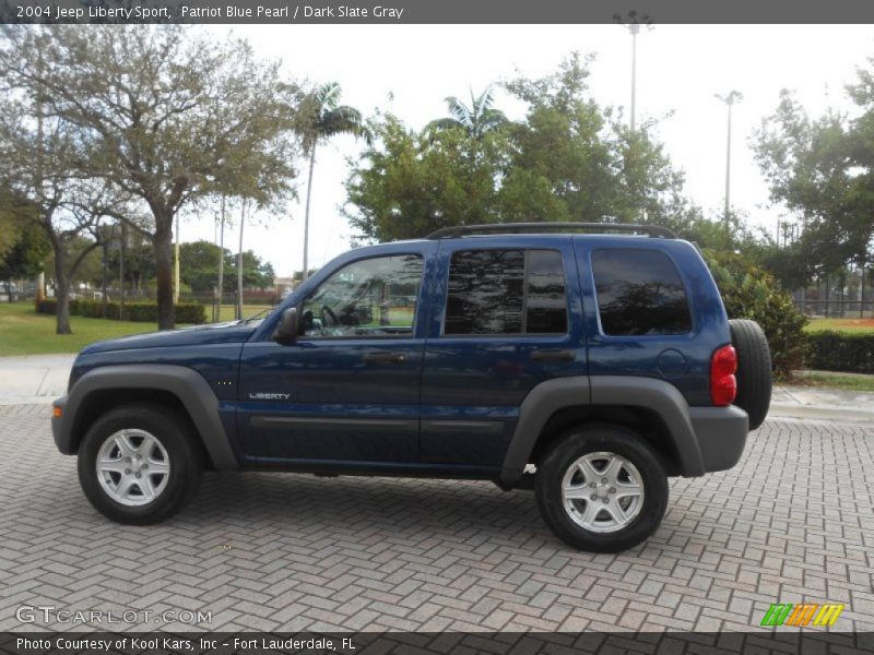 Patriot Blue Pearl / Dark Slate Gray 2004 Jeep Liberty Sport