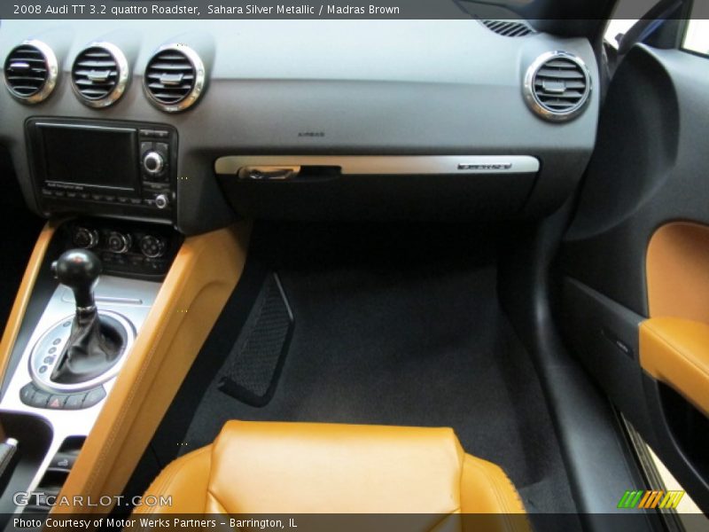 Sahara Silver Metallic / Madras Brown 2008 Audi TT 3.2 quattro Roadster