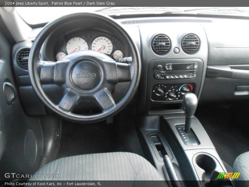 Patriot Blue Pearl / Dark Slate Gray 2004 Jeep Liberty Sport