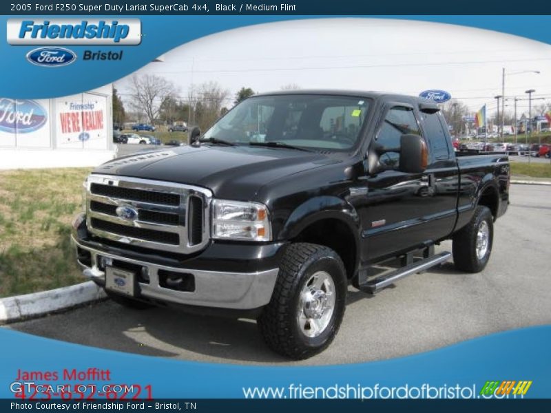 Black / Medium Flint 2005 Ford F250 Super Duty Lariat SuperCab 4x4