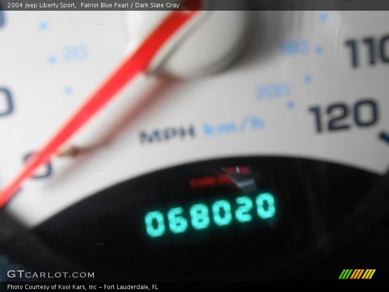 Patriot Blue Pearl / Dark Slate Gray 2004 Jeep Liberty Sport