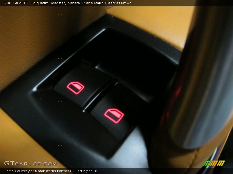 Sahara Silver Metallic / Madras Brown 2008 Audi TT 3.2 quattro Roadster