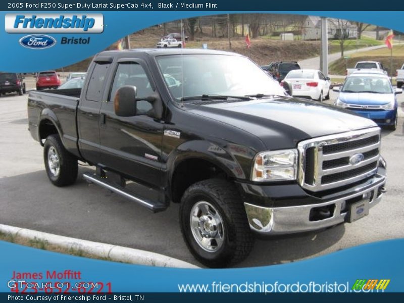 Black / Medium Flint 2005 Ford F250 Super Duty Lariat SuperCab 4x4
