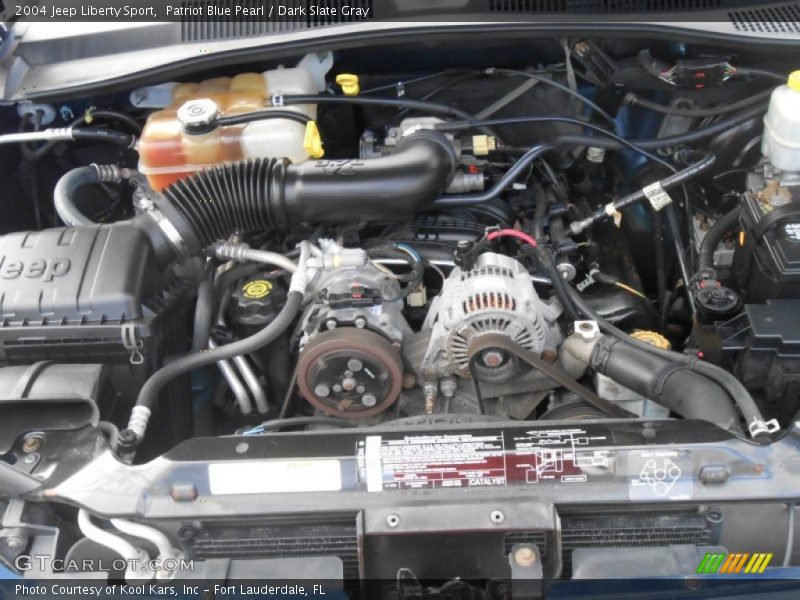 Patriot Blue Pearl / Dark Slate Gray 2004 Jeep Liberty Sport