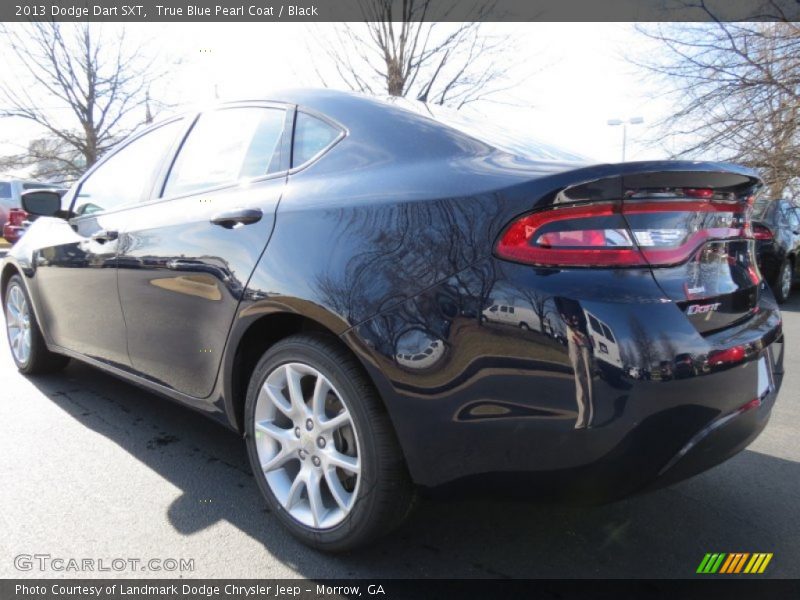True Blue Pearl Coat / Black 2013 Dodge Dart SXT