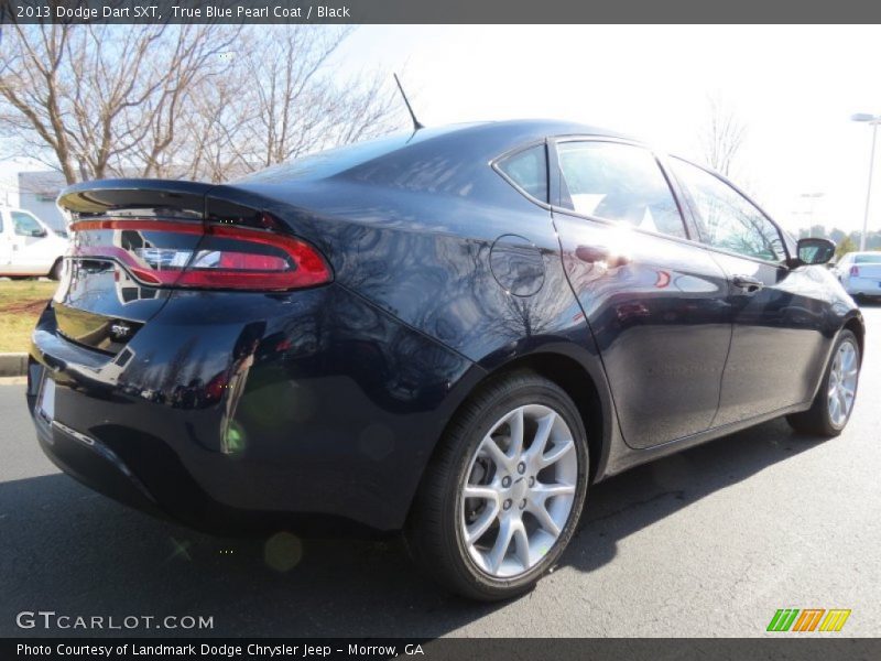 True Blue Pearl Coat / Black 2013 Dodge Dart SXT