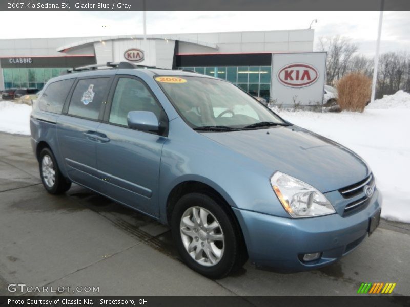 Glacier Blue / Gray 2007 Kia Sedona EX