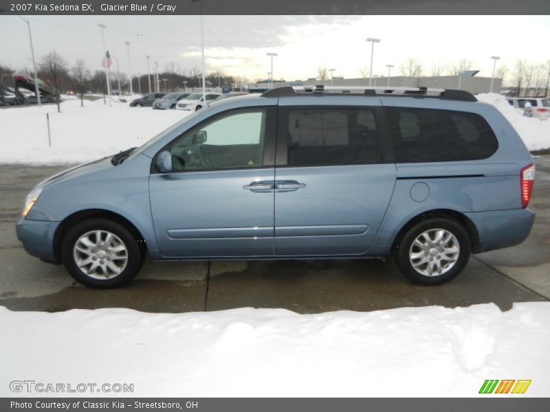 Glacier Blue / Gray 2007 Kia Sedona EX