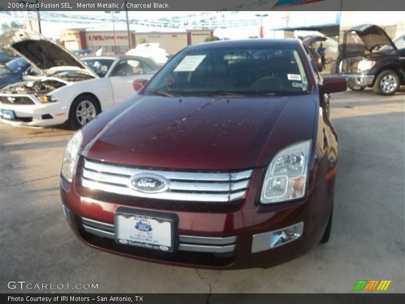 Merlot Metallic / Charcoal Black 2006 Ford Fusion SEL