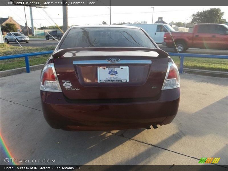 Merlot Metallic / Charcoal Black 2006 Ford Fusion SEL