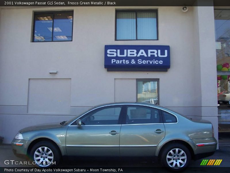 Fresco Green Metallic / Black 2001 Volkswagen Passat GLS Sedan