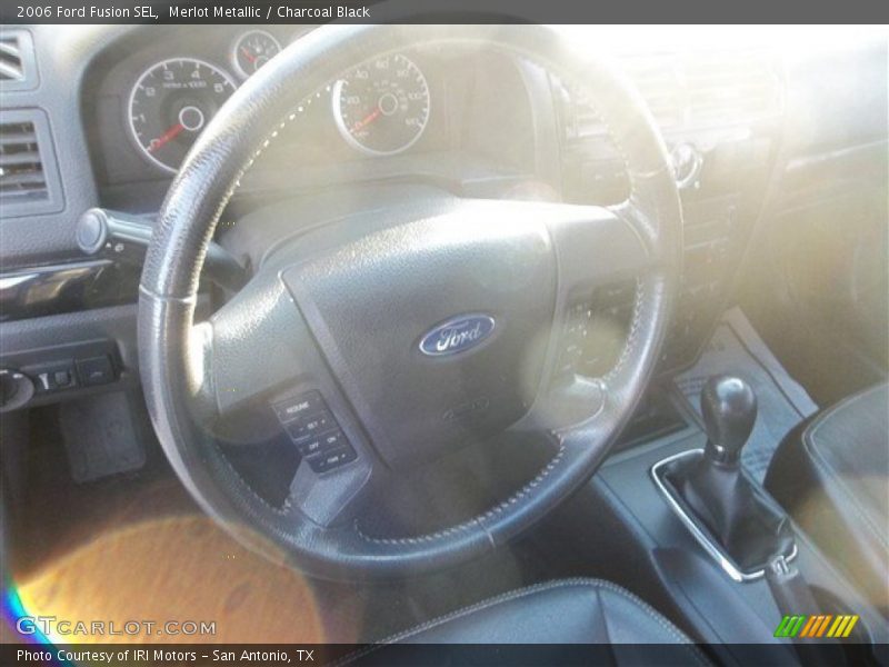 Merlot Metallic / Charcoal Black 2006 Ford Fusion SEL
