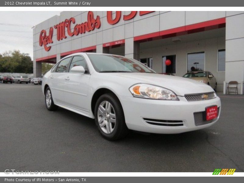 Summit White / Gray 2012 Chevrolet Impala LT