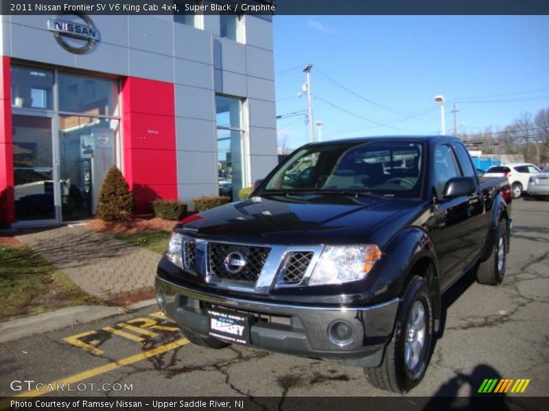 Super Black / Graphite 2011 Nissan Frontier SV V6 King Cab 4x4