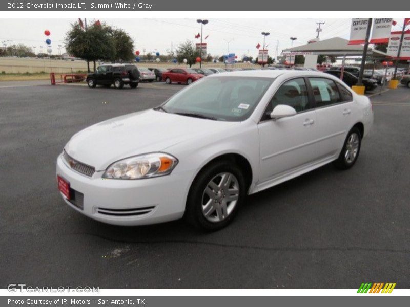 Summit White / Gray 2012 Chevrolet Impala LT