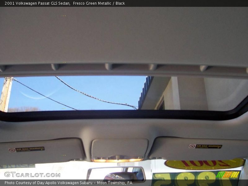 Fresco Green Metallic / Black 2001 Volkswagen Passat GLS Sedan