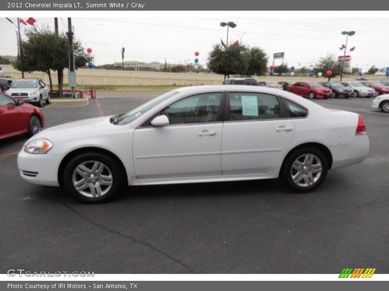Summit White / Gray 2012 Chevrolet Impala LT