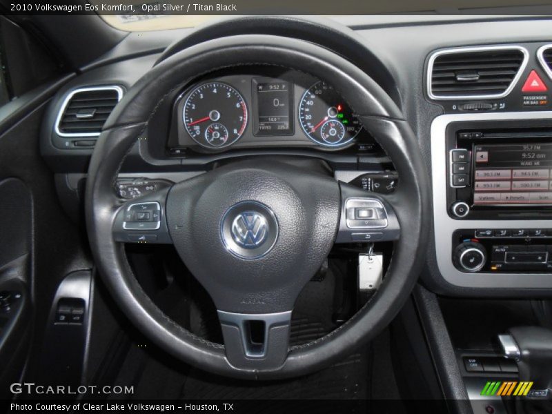 Opal Silver / Titan Black 2010 Volkswagen Eos Komfort