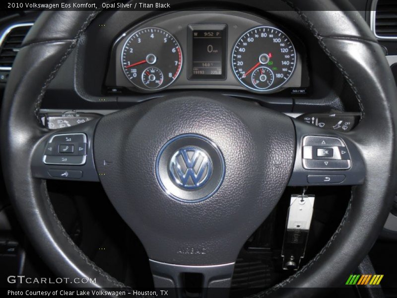 Opal Silver / Titan Black 2010 Volkswagen Eos Komfort