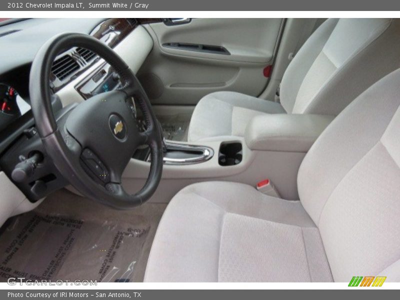 Summit White / Gray 2012 Chevrolet Impala LT