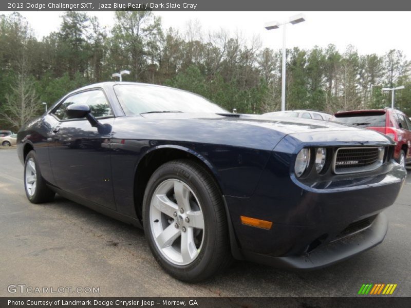 Jazz Blue Pearl / Dark Slate Gray 2013 Dodge Challenger SXT