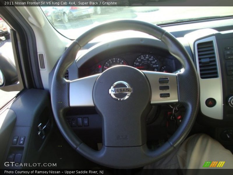 Super Black / Graphite 2011 Nissan Frontier SV V6 King Cab 4x4