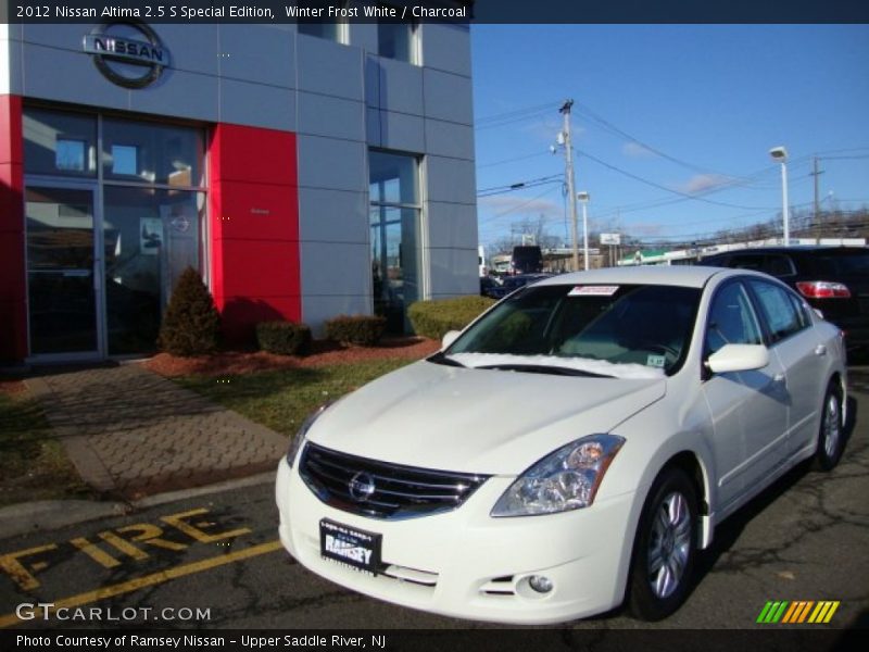 Winter Frost White / Charcoal 2012 Nissan Altima 2.5 S Special Edition