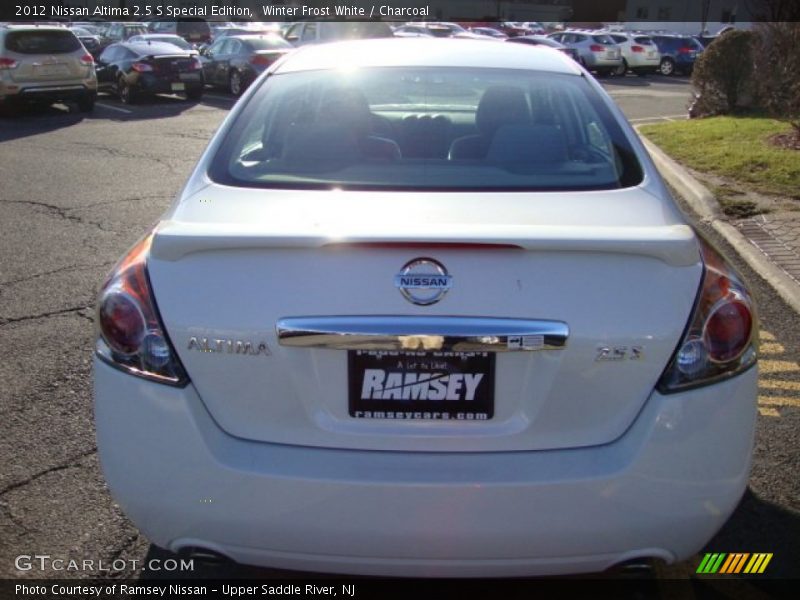 Winter Frost White / Charcoal 2012 Nissan Altima 2.5 S Special Edition